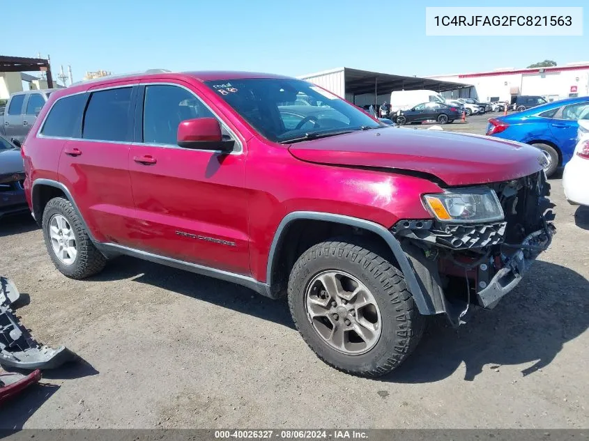 2015 Jeep Grand Cherokee Laredo VIN: 1C4RJFAG2FC821563 Lot: 40026327