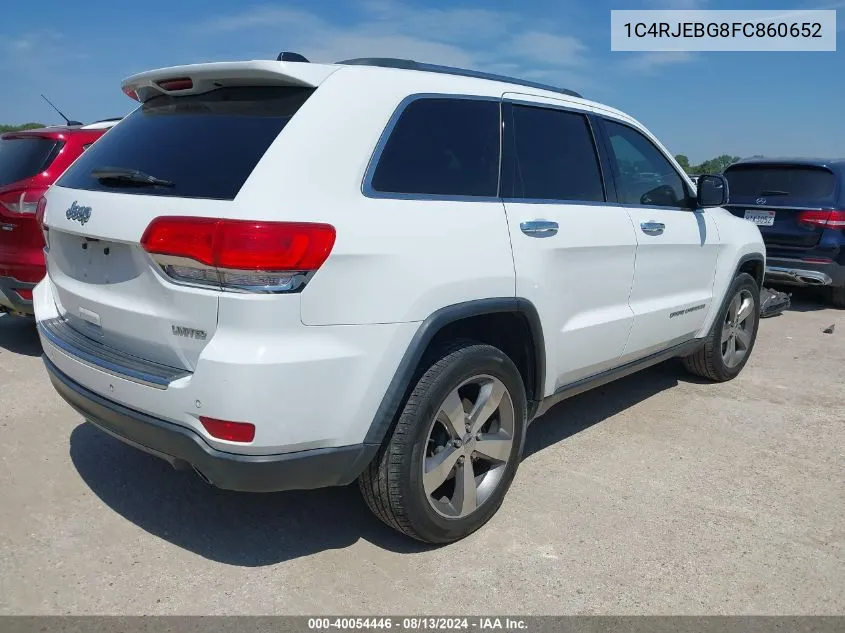 1C4RJEBG8FC860652 2015 Jeep Grand Cherokee Limited