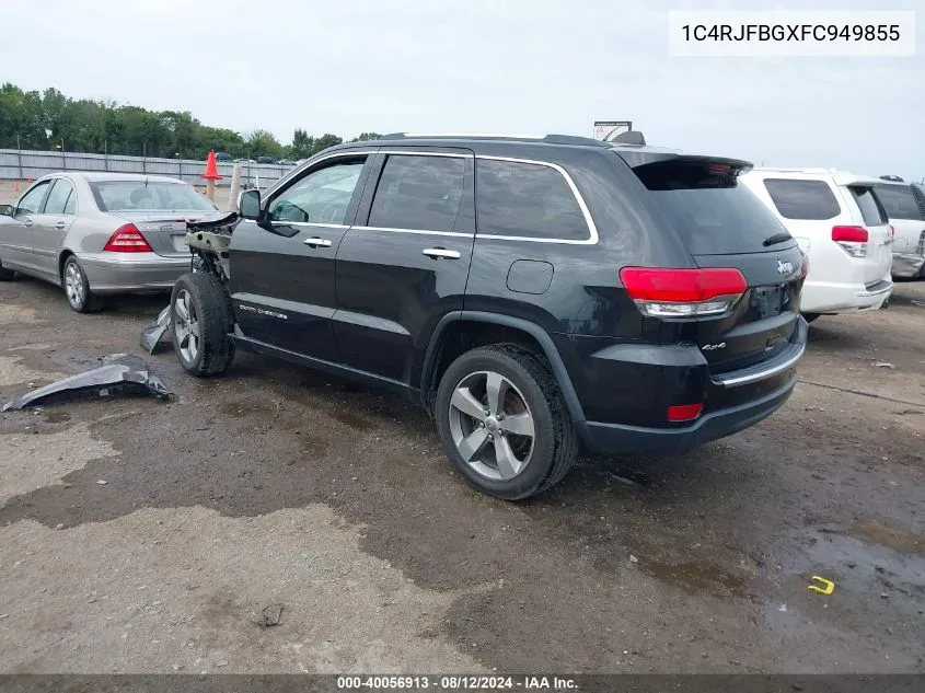 1C4RJFBGXFC949855 2015 Jeep Grand Cherokee Limited