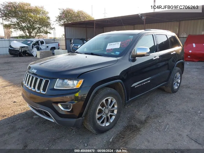 2015 Jeep Grand Cherokee Limited VIN: 1C4RJFBG9FC706263 Lot: 40056970