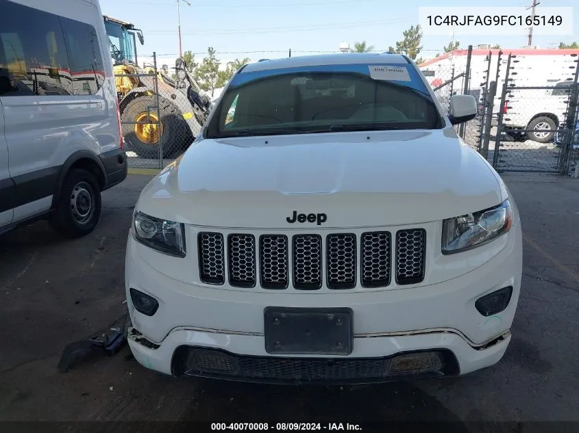 1C4RJFAG9FC165149 2015 Jeep Grand Cherokee Altitude