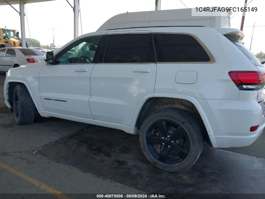 2015 Jeep Grand Cherokee Altitude VIN: 1C4RJFAG9FC165149 Lot: 40070008