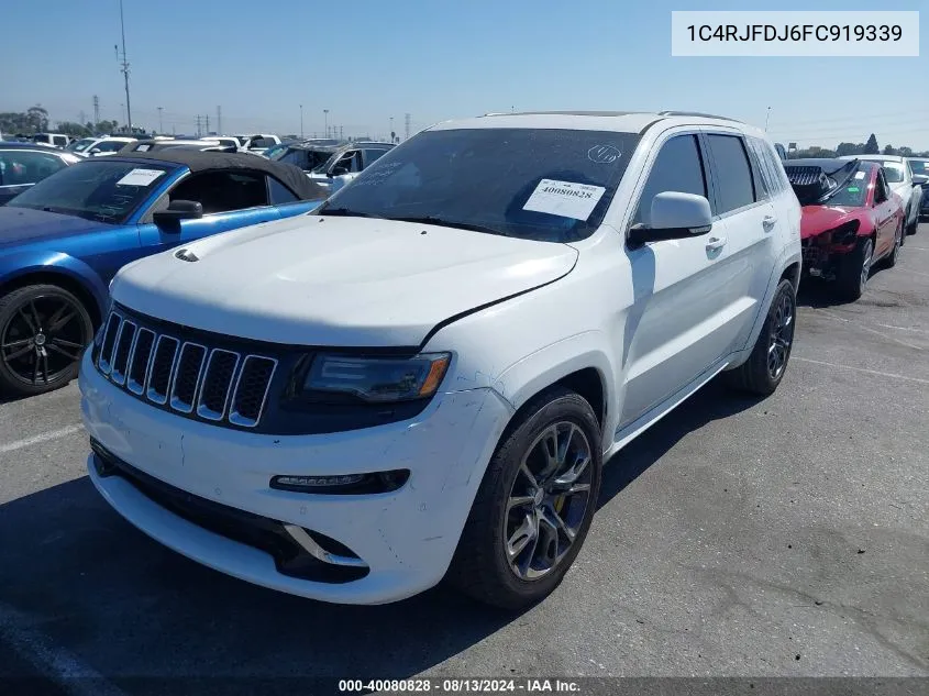 1C4RJFDJ6FC919339 2015 Jeep Grand Cherokee Srt