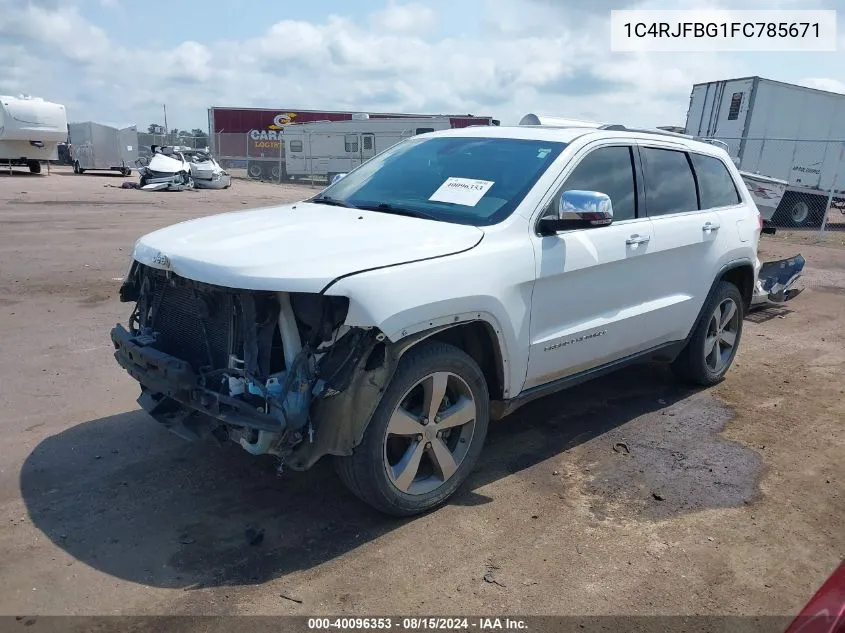 1C4RJFBG1FC785671 2015 Jeep Grand Cherokee Limited