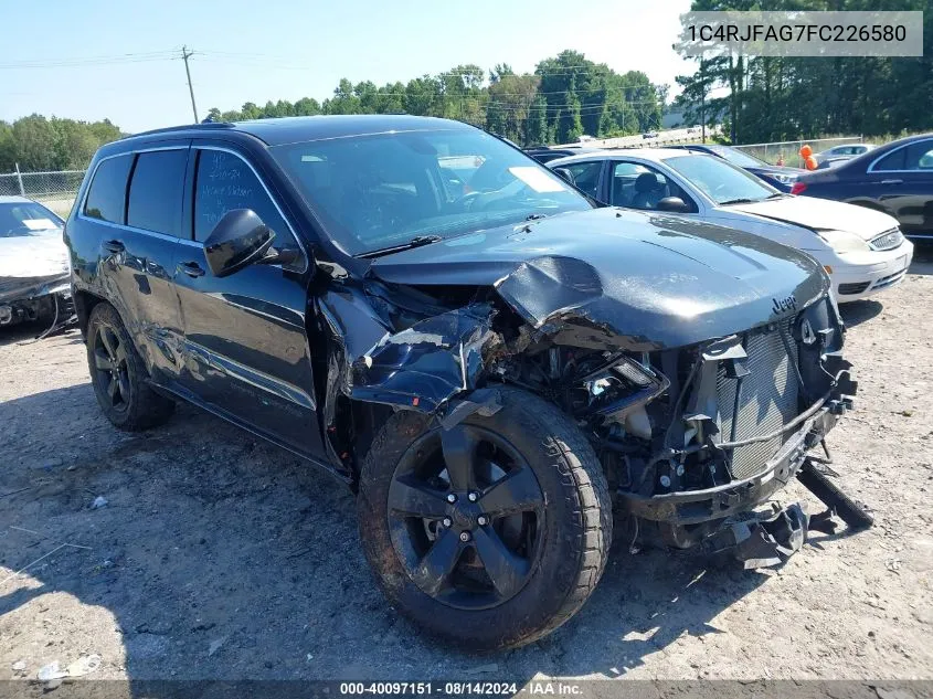 2015 Jeep Grand Cherokee Altitude VIN: 1C4RJFAG7FC226580 Lot: 40097151