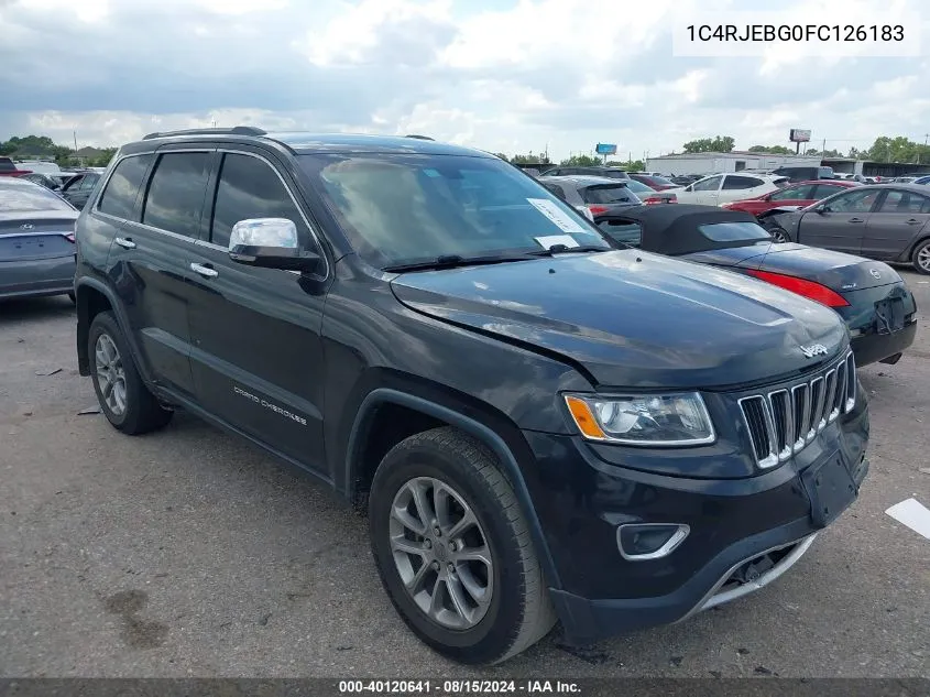 1C4RJEBG0FC126183 2015 Jeep Grand Cherokee Limited