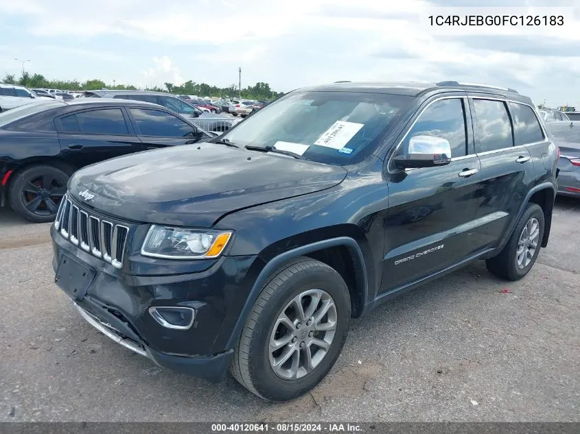 1C4RJEBG0FC126183 2015 Jeep Grand Cherokee Limited