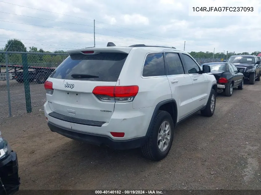 2015 Jeep Grand Cherokee Laredo VIN: 1C4RJFAG7FC237093 Lot: 40140182