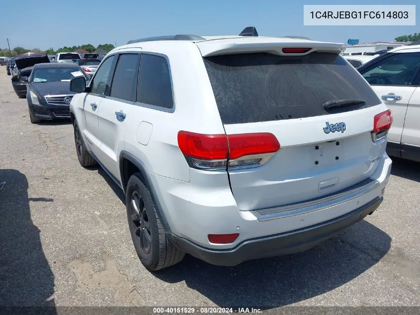 1C4RJEBG1FC614803 2015 Jeep Grand Cherokee Limited