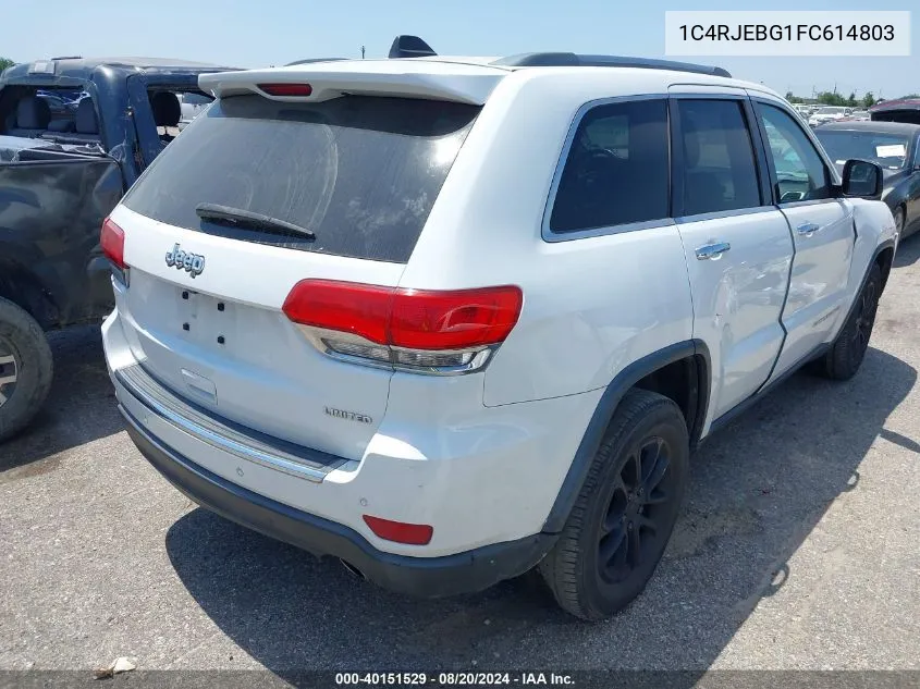 1C4RJEBG1FC614803 2015 Jeep Grand Cherokee Limited