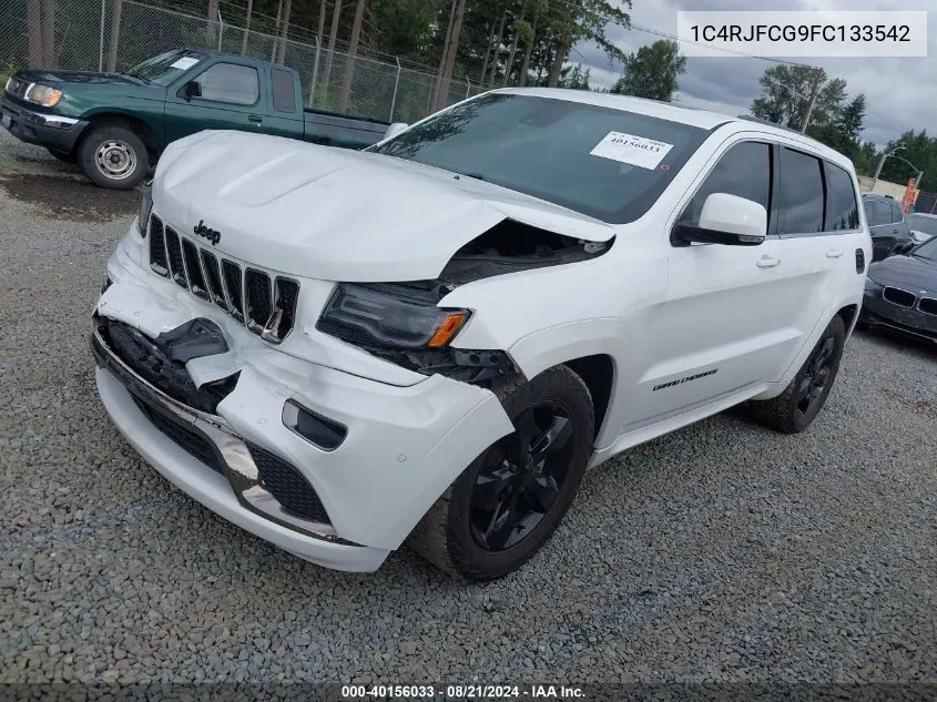 2015 Jeep Grand Cherokee Overland VIN: 1C4RJFCG9FC133542 Lot: 40156033