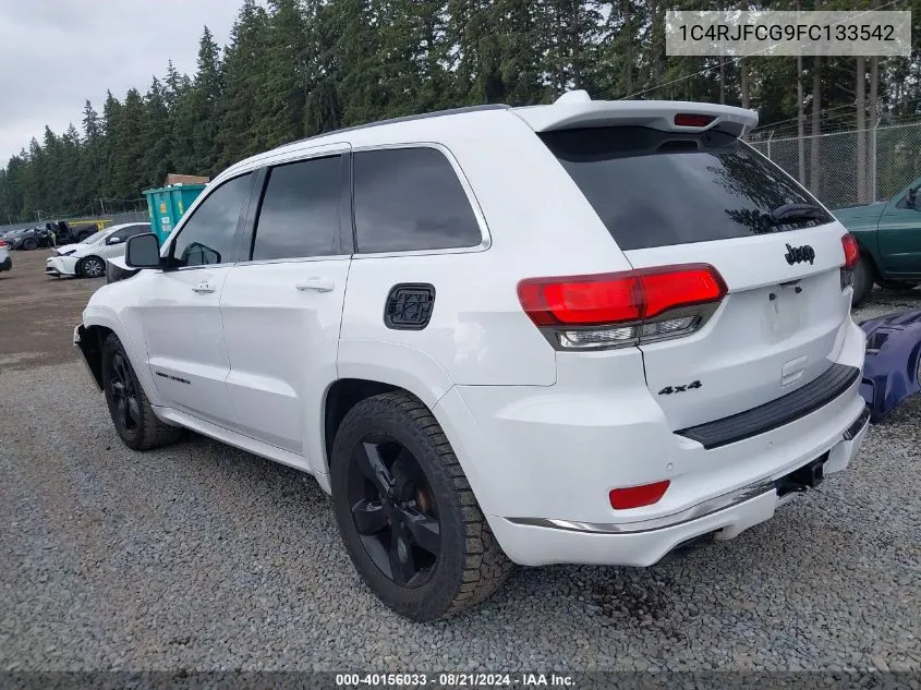 2015 Jeep Grand Cherokee Overland VIN: 1C4RJFCG9FC133542 Lot: 40156033