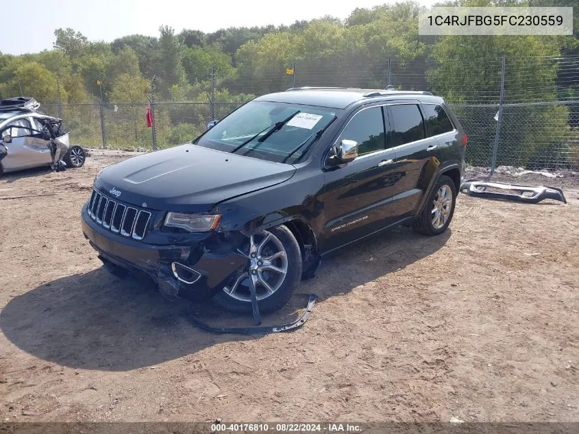 2015 Jeep Grand Cherokee Limited VIN: 1C4RJFBG5FC230559 Lot: 40176810