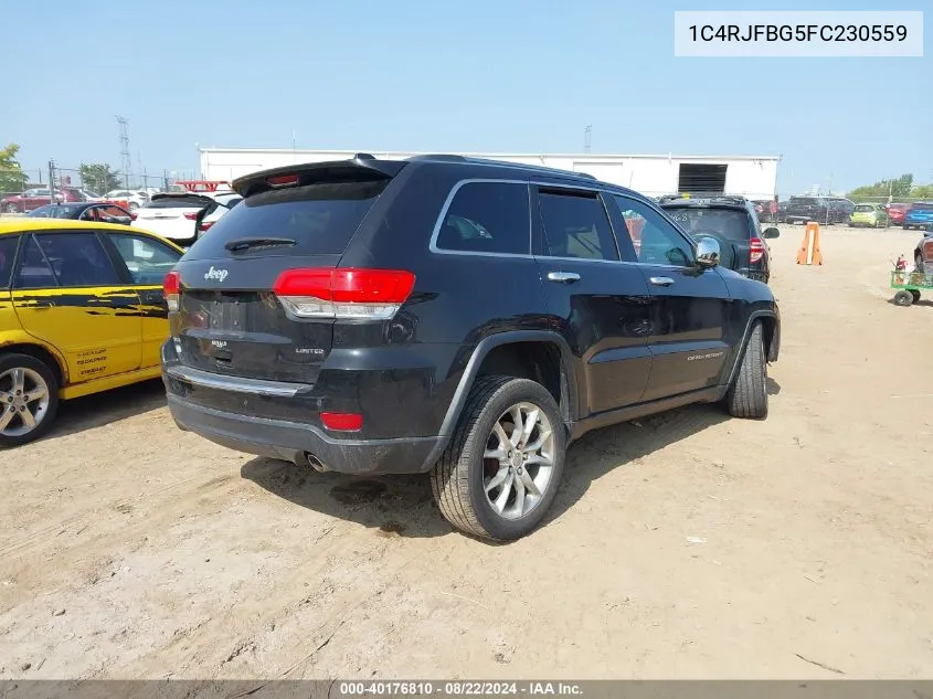 1C4RJFBG5FC230559 2015 Jeep Grand Cherokee Limited