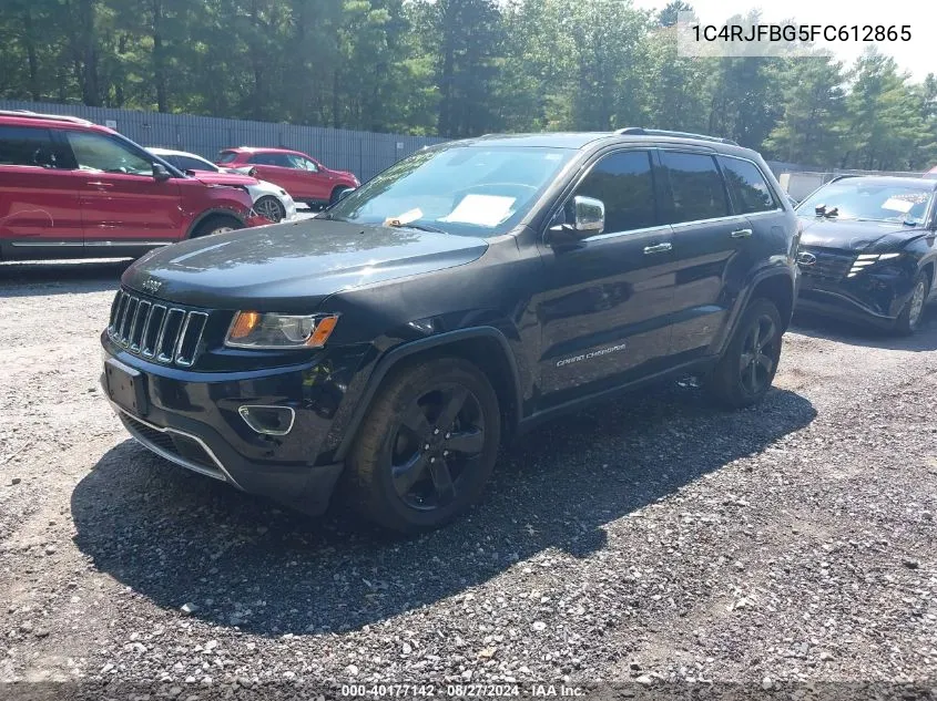 2015 Jeep Grand Cherokee Limited VIN: 1C4RJFBG5FC612865 Lot: 40177142