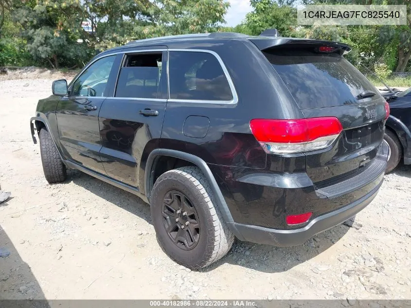 2015 Jeep Grand Cherokee Laredo VIN: 1C4RJEAG7FC825540 Lot: 40182986