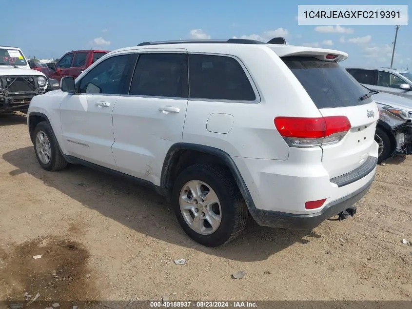 1C4RJEAGXFC219391 2015 Jeep Grand Cherokee Laredo