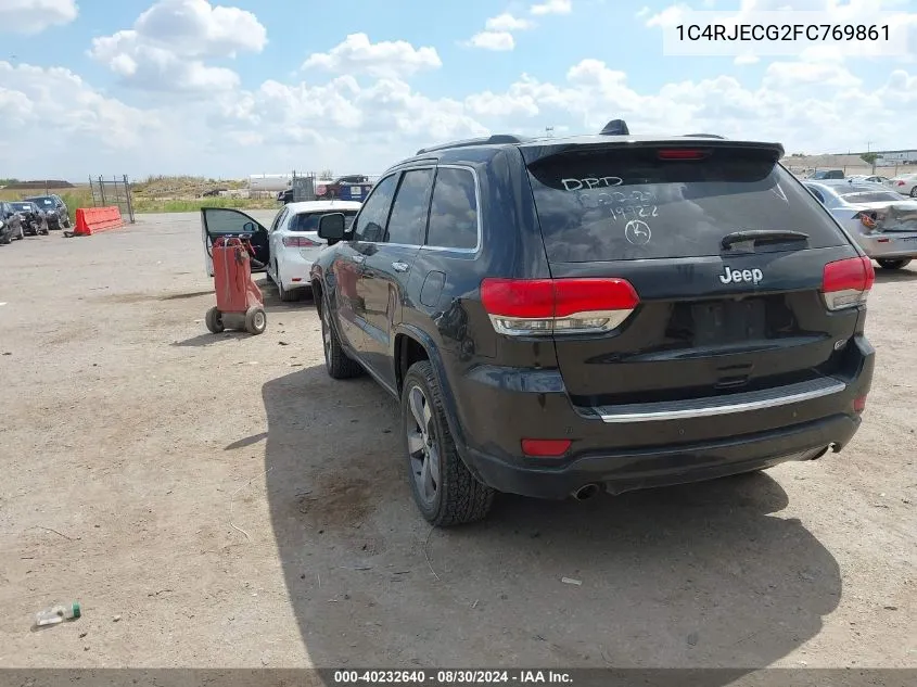 1C4RJECG2FC769861 2015 Jeep Grand Cherokee Overland