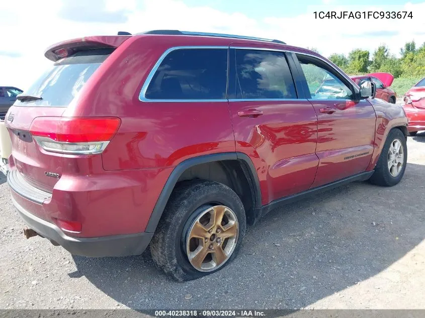 2015 Jeep Grand Cherokee Laredo VIN: 1C4RJFAG1FC933674 Lot: 40238318