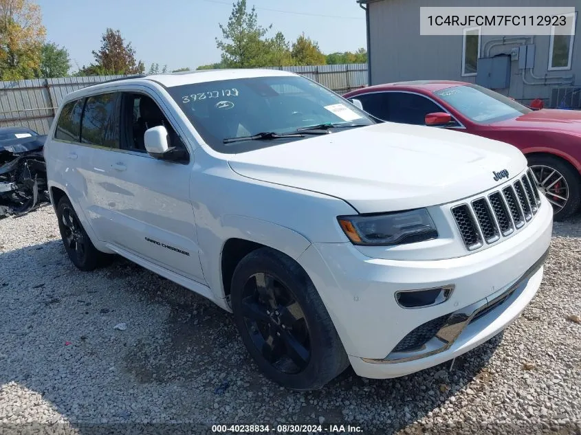 1C4RJFCM7FC112923 2015 Jeep Grand Cherokee Overland