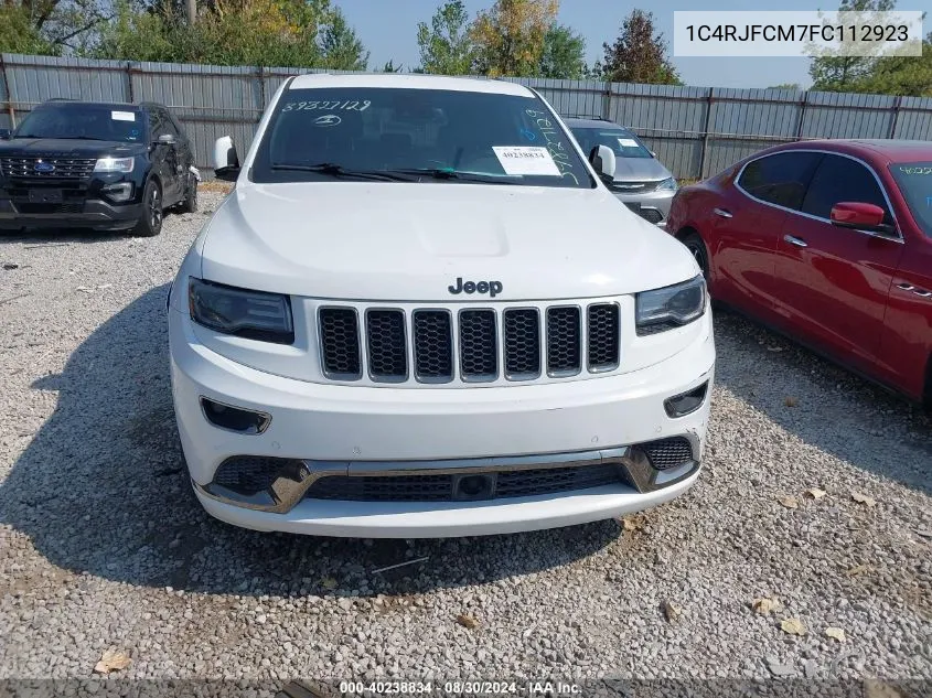 1C4RJFCM7FC112923 2015 Jeep Grand Cherokee Overland