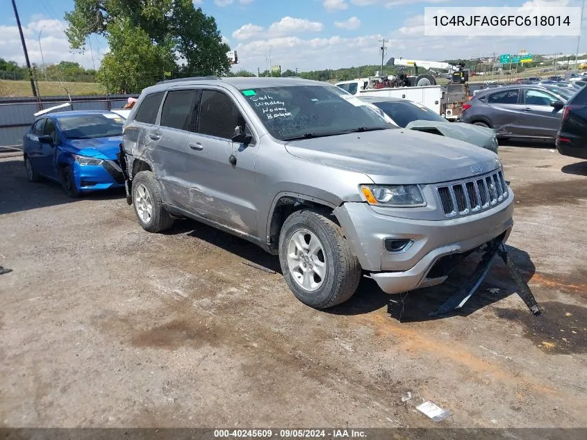 2015 Jeep Grand Cherokee Laredo VIN: 1C4RJFAG6FC618014 Lot: 40245609