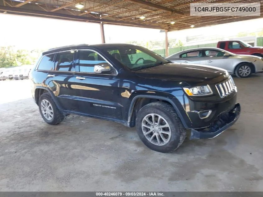 2015 Jeep Grand Cherokee Limited VIN: 1C4RJFBG5FC749000 Lot: 40246079