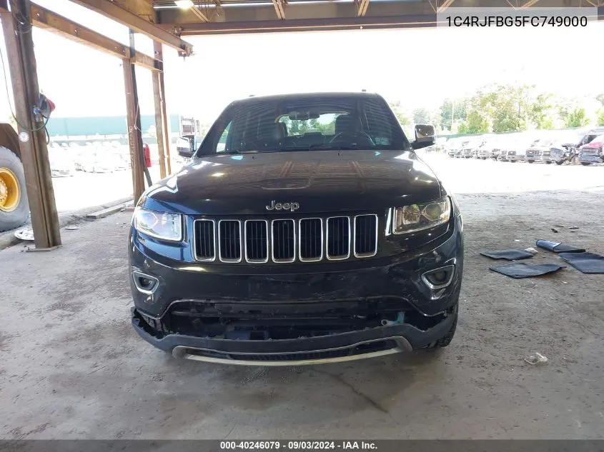 2015 Jeep Grand Cherokee Limited VIN: 1C4RJFBG5FC749000 Lot: 40246079