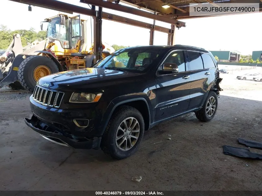 2015 Jeep Grand Cherokee Limited VIN: 1C4RJFBG5FC749000 Lot: 40246079