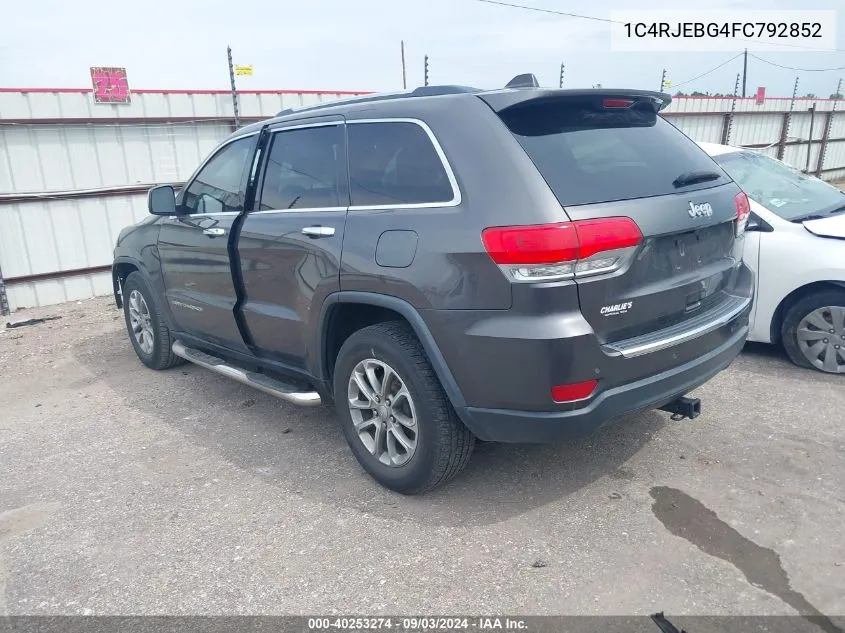 1C4RJEBG4FC792852 2015 Jeep Grand Cherokee Limited