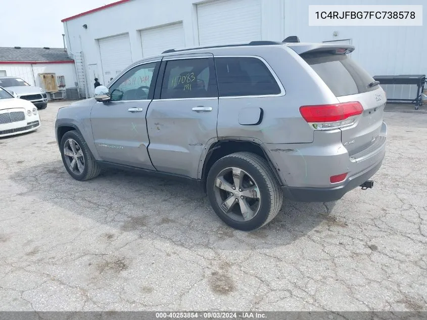 1C4RJFBG7FC738578 2015 Jeep Grand Cherokee Limited