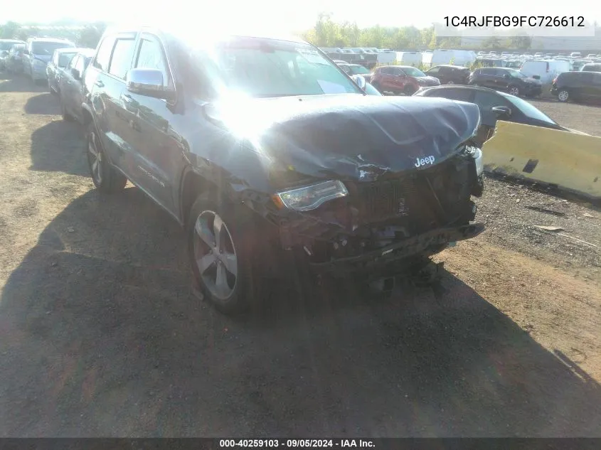 1C4RJFBG9FC726612 2015 Jeep Grand Cherokee Limited