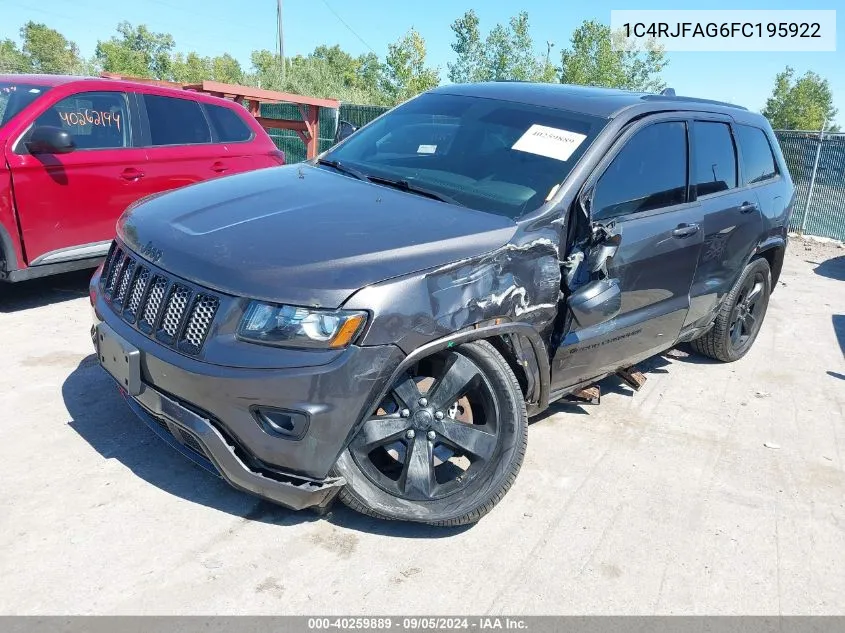 2015 Jeep Grand Cherokee Altitude VIN: 1C4RJFAG6FC195922 Lot: 40259889