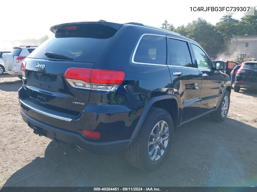 2015 Jeep Grand Cherokee Limited VIN: 1C4RJFBG3FC739307 Lot: 40264451