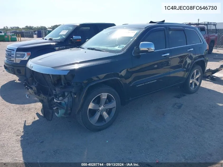 1C4RJECG8FC646730 2015 Jeep Grand Cherokee Overland