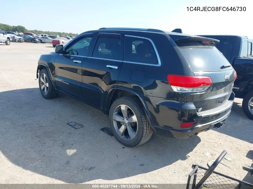 1C4RJECG8FC646730 2015 Jeep Grand Cherokee Overland