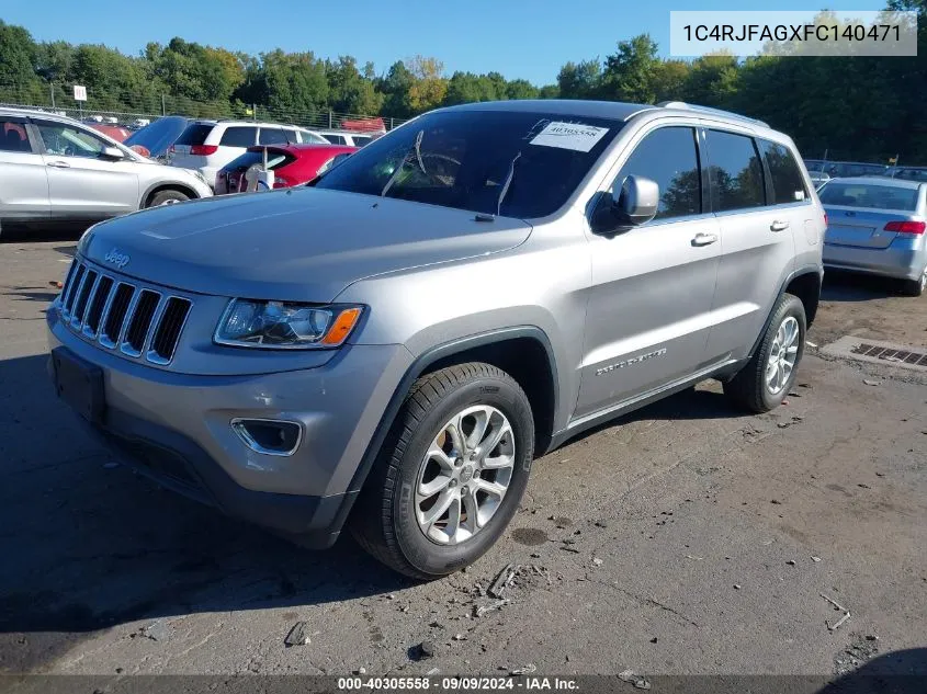 2015 Jeep Grand Cherokee Laredo VIN: 1C4RJFAGXFC140471 Lot: 40305558