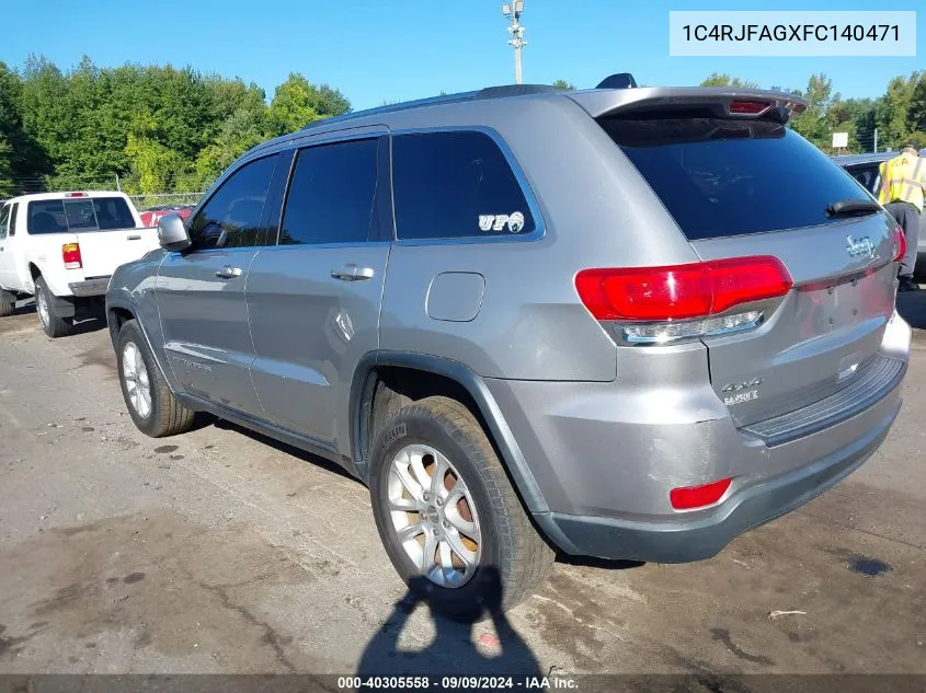 2015 Jeep Grand Cherokee Laredo VIN: 1C4RJFAGXFC140471 Lot: 40305558