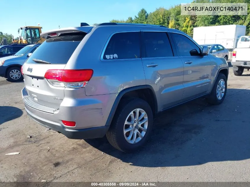 1C4RJFAGXFC140471 2015 Jeep Grand Cherokee Laredo