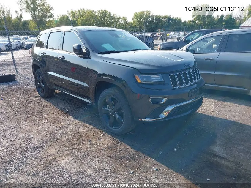 1C4RJFCG5FC113112 2015 Jeep Grand Cherokee Overland