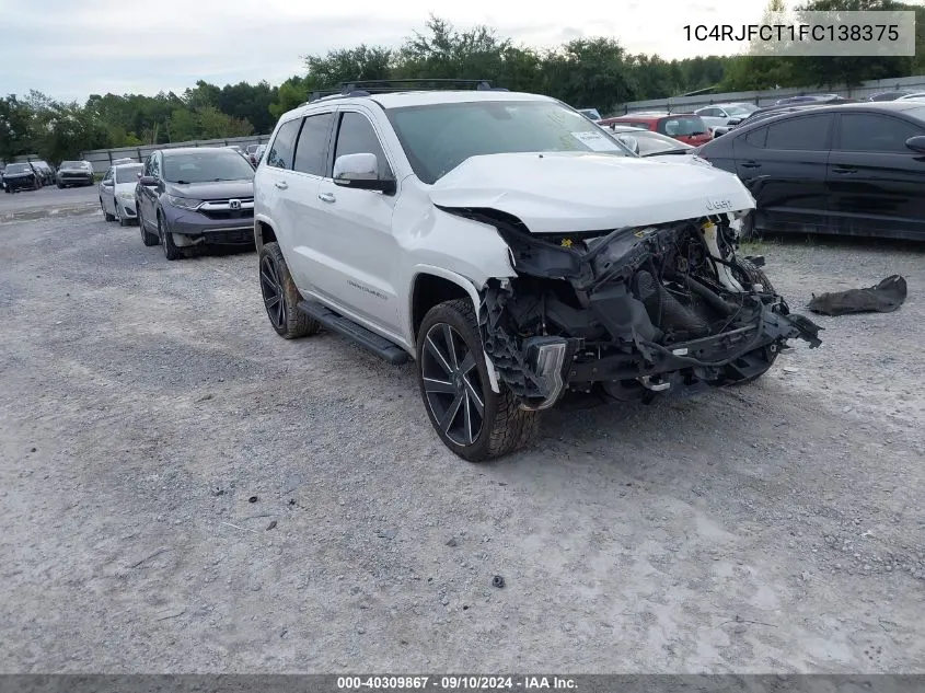 2015 Jeep Grand Cherokee Overland VIN: 1C4RJFCT1FC138375 Lot: 40309867