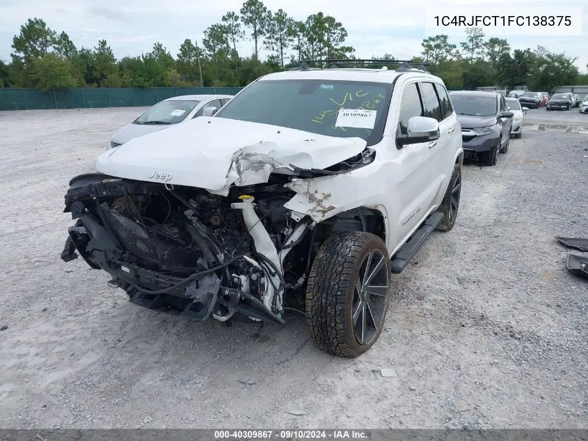 2015 Jeep Grand Cherokee Overland VIN: 1C4RJFCT1FC138375 Lot: 40309867