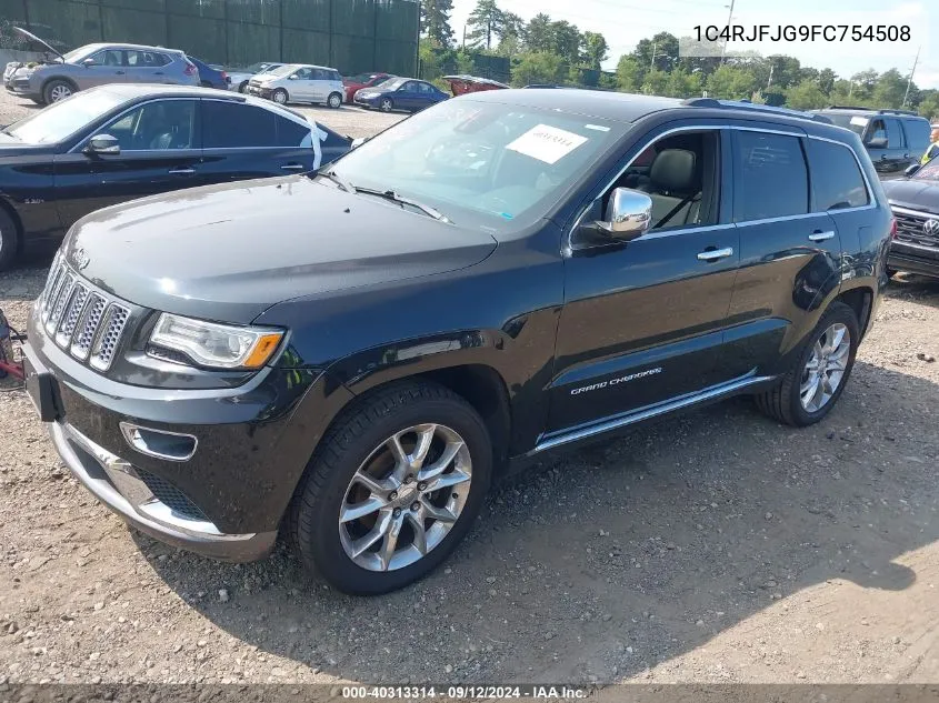 2015 Jeep Grand Cherokee Summit VIN: 1C4RJFJG9FC754508 Lot: 40313314