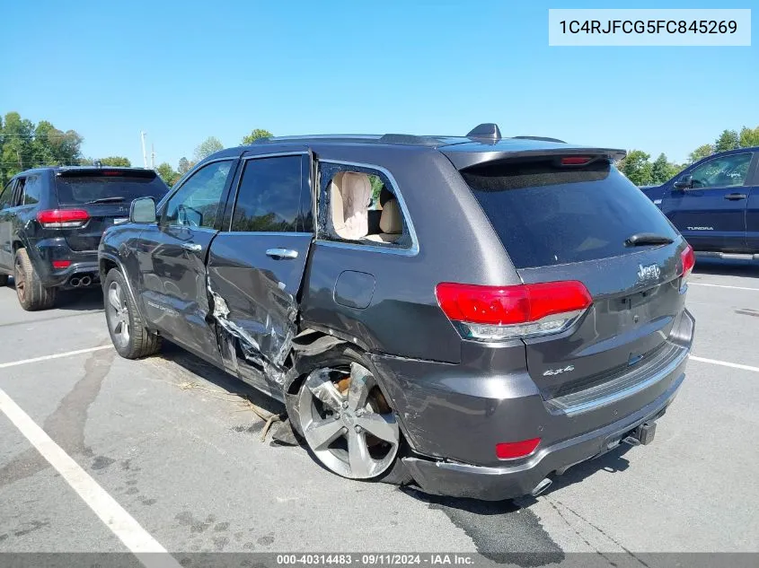 2015 Jeep Grand Cherokee Overland VIN: 1C4RJFCG5FC845269 Lot: 40314483