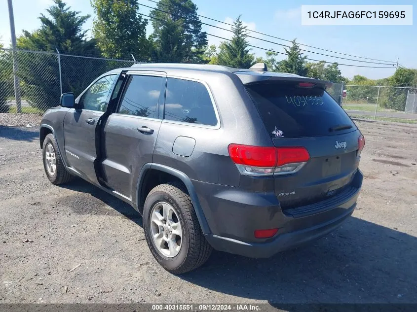 2015 Jeep Grand Cherokee Laredo VIN: 1C4RJFAG6FC159695 Lot: 40315551