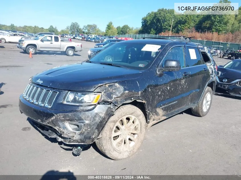 2015 Jeep Grand Cherokee Laredo VIN: 1C4RJFAG6FC736970 Lot: 40318828