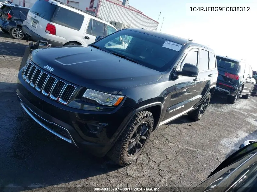 2015 Jeep Grand Cherokee Limited VIN: 1C4RJFBG9FC838312 Lot: 40335707