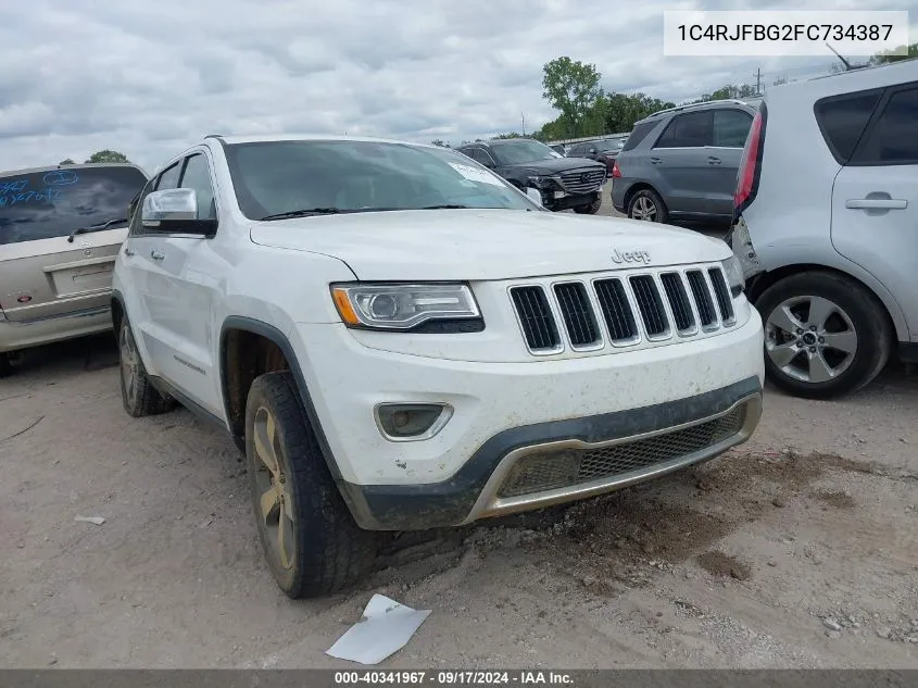 1C4RJFBG2FC734387 2015 Jeep Grand Cherokee Limited