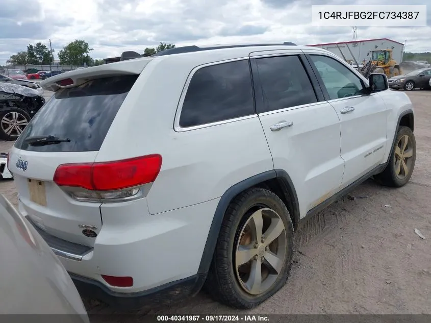 1C4RJFBG2FC734387 2015 Jeep Grand Cherokee Limited