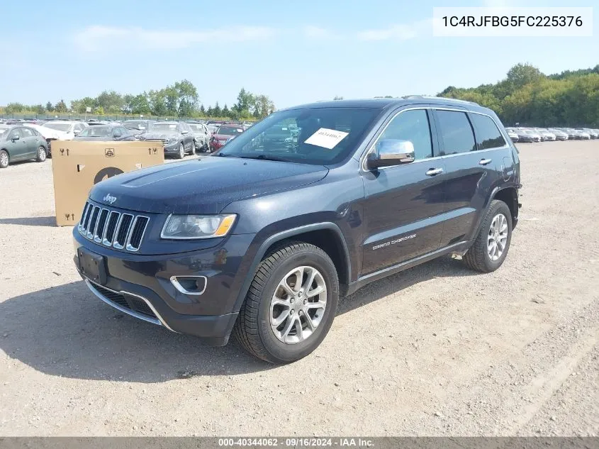 2015 Jeep Grand Cherokee Limited VIN: 1C4RJFBG5FC225376 Lot: 40344062